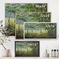 thumbnail image 4 of Designart 'Bushes and Pine Trees In The Forest I' Lake House Framed Canvas Wall Art Print, 4 of 5