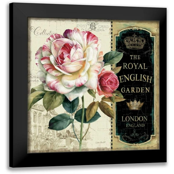 Audit, Lisa 12x12 Black Modern Framed Museum Art Print Titled - Garden View III