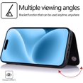 thumbnail image 2 of Phone Case Design for iP16 Pro Flip Folio Wallet Case with Credit Card Holder Slot PU Leather Cases Durable Kickstand Protective Cover for Women Men Girls 6.3 inch Blsck, 2 of 13