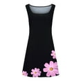 thumbnail image 4 of Sundresses for Women Casual Summer - Beach Dresses for Women Casual Summer Sleeveless Sundress Knee Length Midi Dress Boho Floral Vacation Tank Dress, 4 of 7