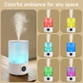 thumbnail image 2 of 4L Cool Mist Humidifier, Ultrasonic Humidifiers for Room, 360° Adjustable Nozzle, Gradient Night Light with 7 Color Mode, Auto Shut-Off, Ultra Quiet for Bedroom, Office, Plant, 2 of 13