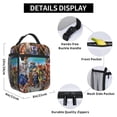 thumbnail image 6 of Zootopia Insulated Lunch Bag Cartoon Backpack, Reusable Thermal Cooler Tote for School Picnic Travel, Water Resistant Zipper Lunch Box Carry Bag Large Capacity Reusable Cooler Bag 11488-A23, 6 of 6