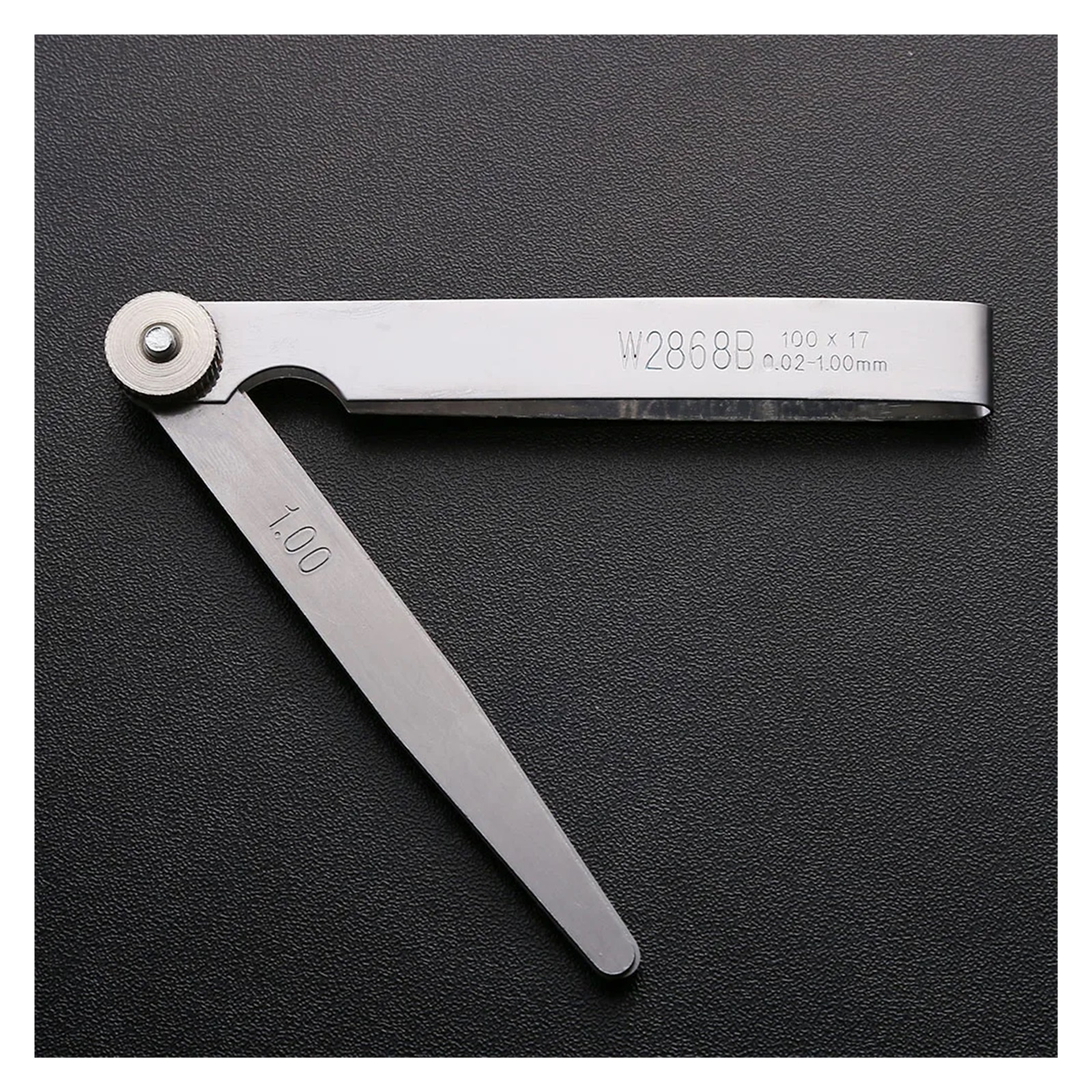 High-Precision 17 Blades Feeler Gauge Stainless Steel Gap Filler 0.02-1.0mm Thickness for Measurement Tool ,Easy Identification