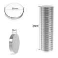 thumbnail image 5 of Imán de neodimio de 20 x 3 mm, resistente, decorativo, permanente, de tierras raras, para pizarras blancas, mapas, chinchetas, refrigeradores, uso en el hogar, la oficina y la escuela, 5 of 5