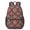 Paisley and Floral Purple Pattern, variant on Paisley and Damask Black Pattern 17" Waterproof Oxford School Backpacks for Teens, S-Shape Padded Straps, for School, Travel, Hiking, Camping