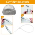 Linx Traps Tripumer 24 Pcs Lint Snare Traps Lint Traps Stainless Steel Washer Hose ...