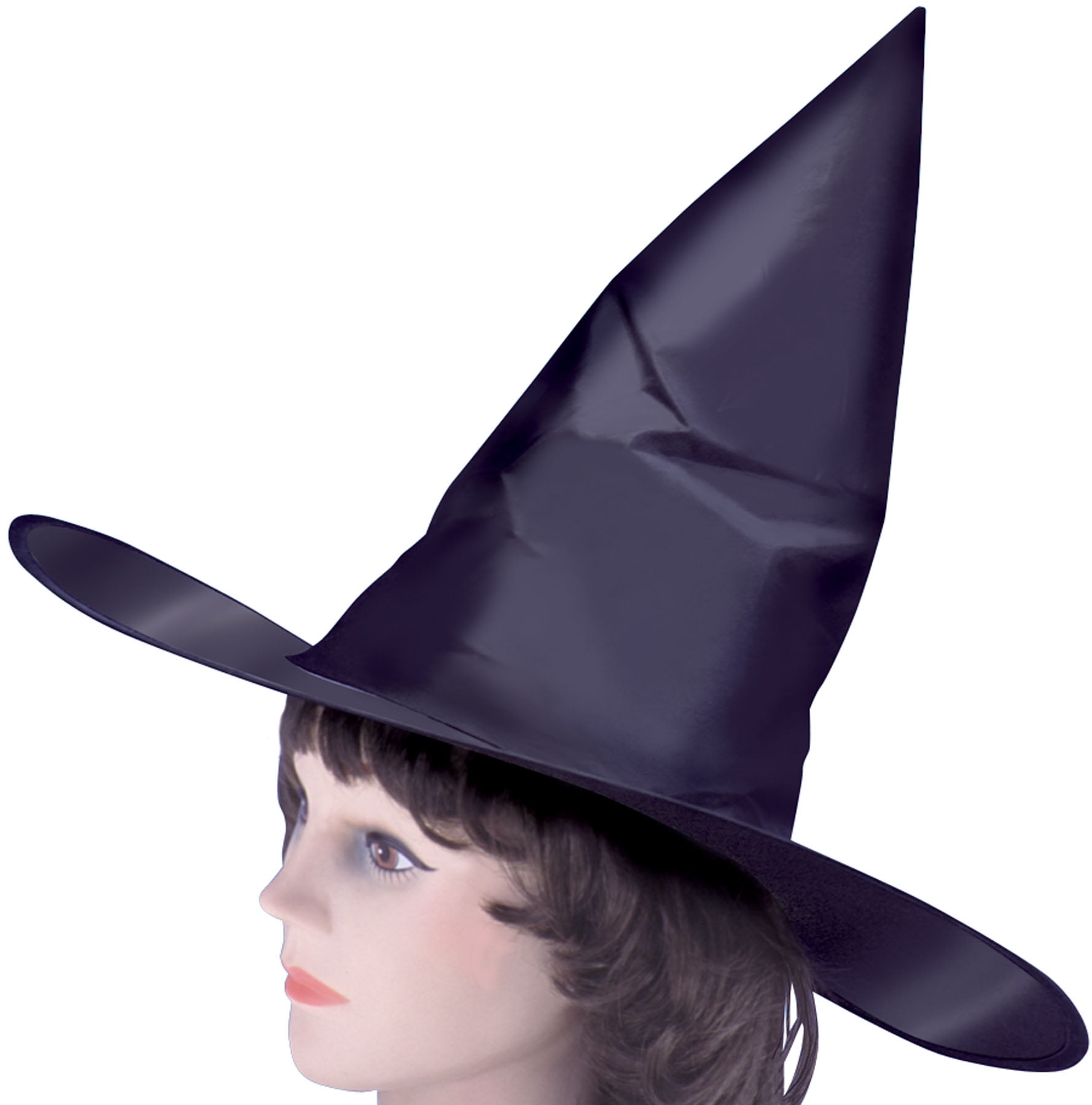 Loftus Classic Halloween Tall Pointy Witch Costume Hat, Black, One Size