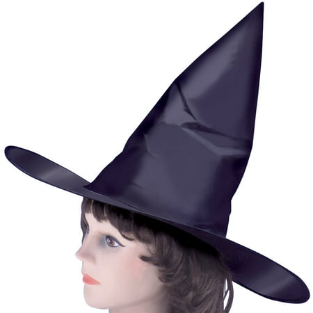 Loftus Classic Tall Pointy Witch Costume Hat, Black, One Size