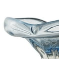 thumbnail image 4 of DecMode 11" Round Ombre Heart Blue Glass Decorative Bowl with Folded Curve Opening and Scalloped Base, 4 of 10