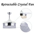 thumbnail image 3 of Belladepot 42" Silver Crystal Ceiling Fan with Retractable Blades, LED Light Kit and Remote Control, 3 of 6