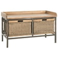 thumbnail image 2 of Safavieh Noah Rustic 2 Drawer Wooden Storage Bench, 2 of 6