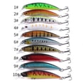 thumbnail image 2 of 20PCS Lot Lase Lure Internal Coloring Minnow Floating Fishing Lures Bass CrankBait 6cm, 2 of 6