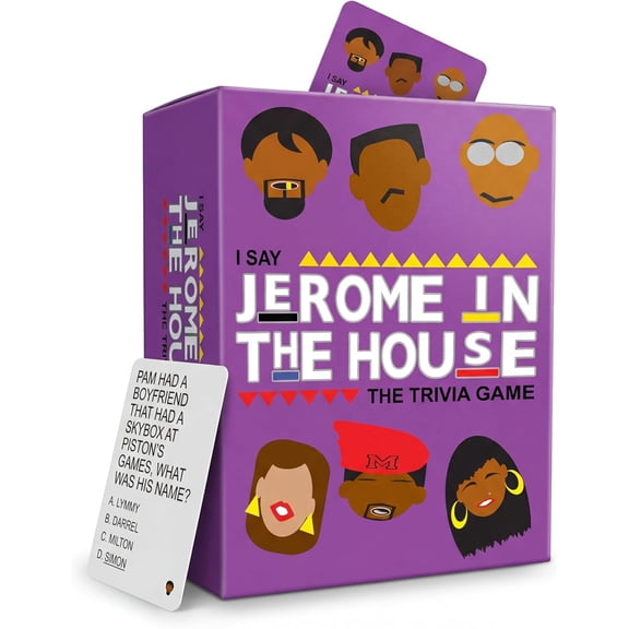 Jerome in The House Family Trivia Card Game - 90's TV Show Martin Themed Party Game for Game Night