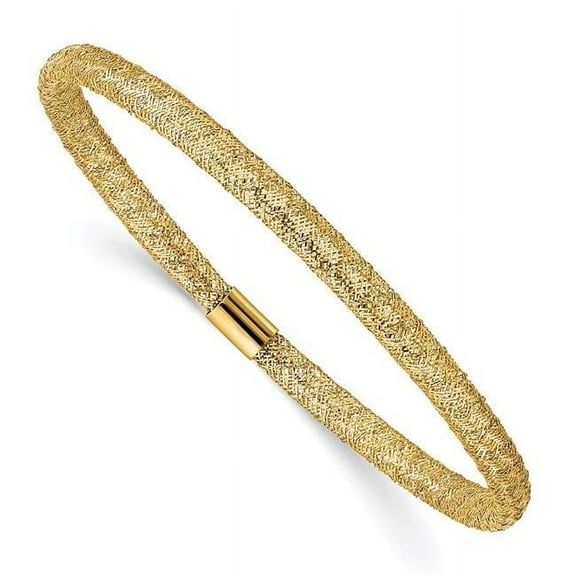 Primal Gold Stretch Mesh Bracelet 7'' in 14K Yellow Gold with Gift Box
