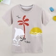 thumbnail image 2 of Xudanell Boys Shirt Size 2-8 Years Graphic Tees Baby Hawai Clothes Boy Athletic Shirts Dinosaur Printed, 2 of 9