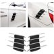 thumbnail image 5 of Calcomanías para capó de coche + ventilación falsa de flujo de aire de tiburón, par de branquias de entrada laterales exteriores decorativas, 5 of 5