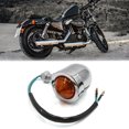 thumbnail image 2 of Unique Bargains 2Pcs Yellow  Light Chrome Motorcycle Turn Signal Lamp for Harley Davidson, 2 of 3