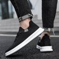 thumbnail image 7 of KELINFONG Men's Fashion Sneakers Woven Mesh Breathable Shoes Slip-on Lightweight Running Shoes, 7 of 7