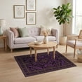 thumbnail image 3 of ODIKA Gothic Damask Motif Vintage Filigree Scroll Ornamental Horror Bat Refined Non-Slip Chair-Friendly for Home Office, Gaming Room, Under Desk, 3 of 7