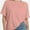Heather pink, variant on Oversized T Shirts for Women Short Sleeve Loose Fit Crewneck Summer Tops Casual Basic Rolled Sleeves Tee Shirt