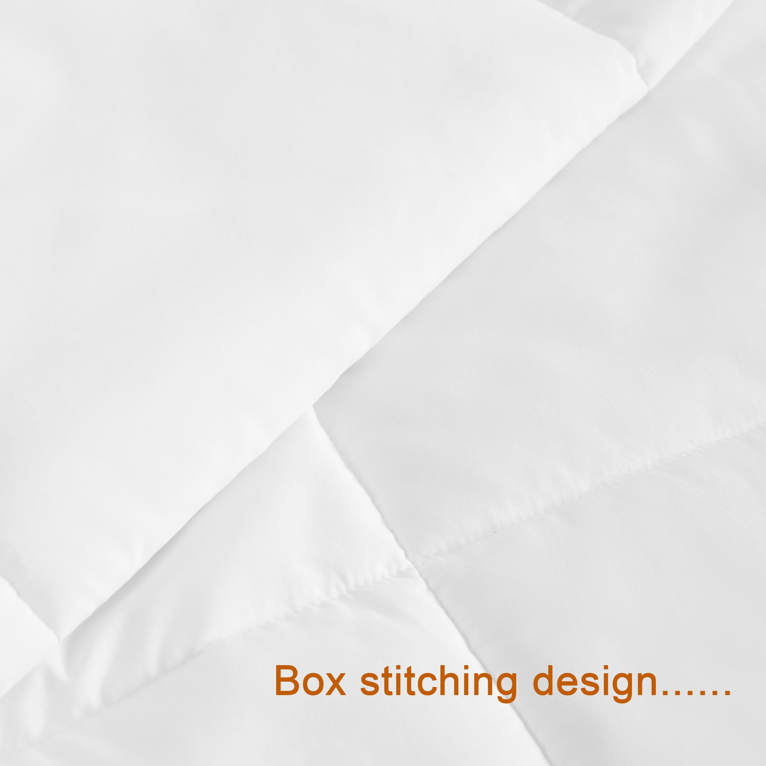 Ntbay Twin Size Down Alternative Comforter Duvet Insert, All Season Reversible Quilted Bedding with Corner Tabs, Breathable, 68x90 inches, White