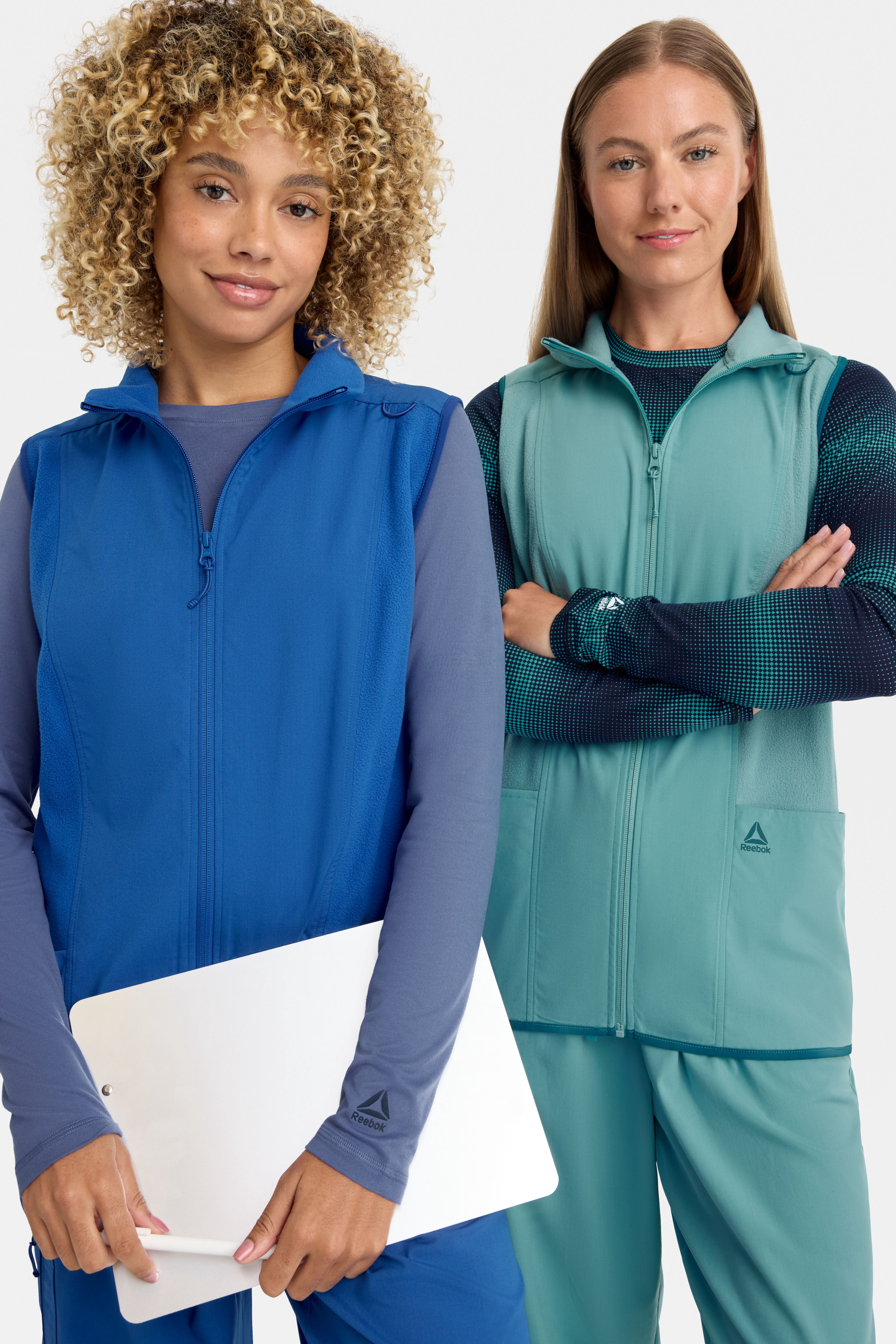 Reebok Women’s Tech Comfort Scrub Vest with 6 Pockets, Sizes S–3XL