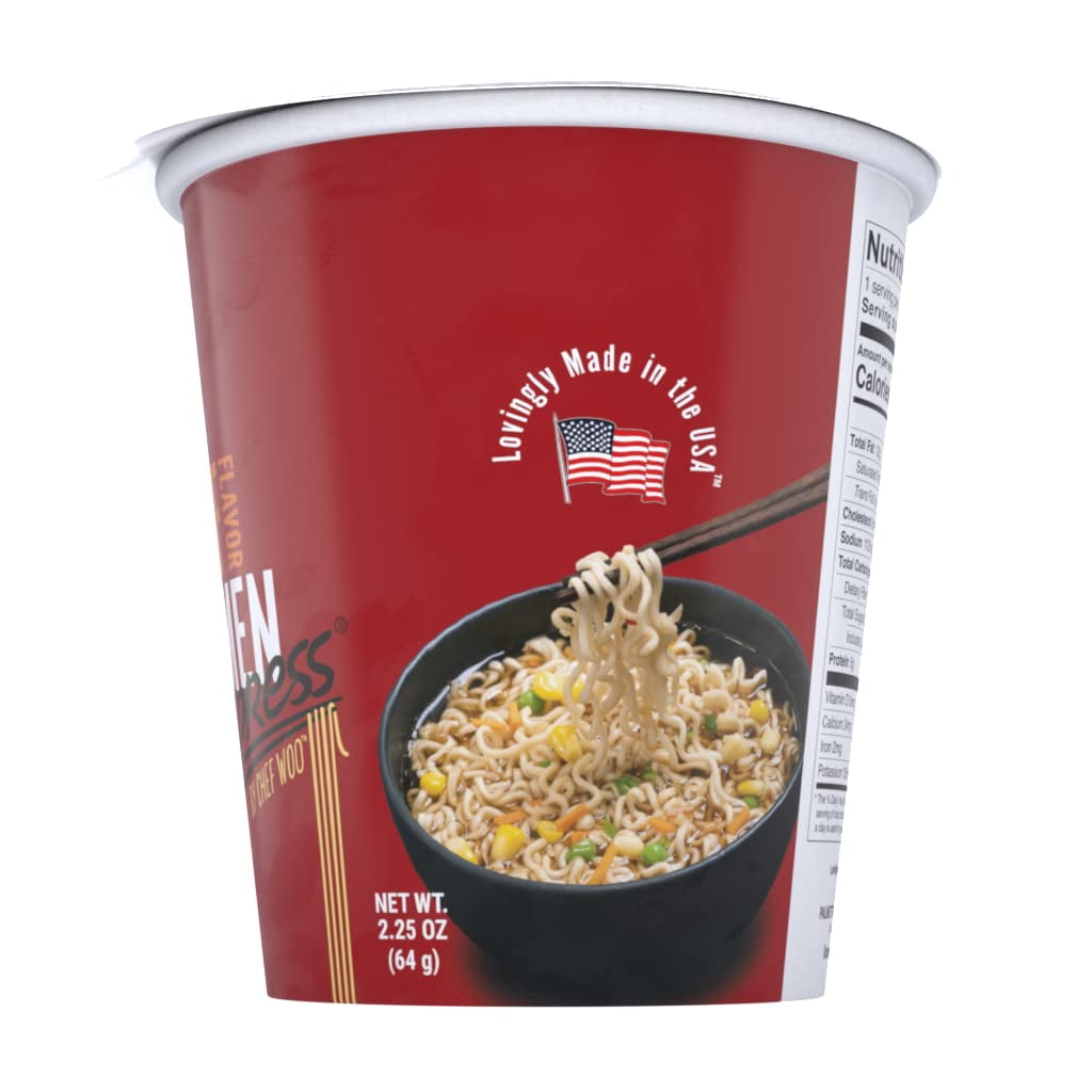 (12 pack) Ramen Express Beef Flavor Ramen Noodles, Vegan, Halal, Kosher, 2.25 oz Cup