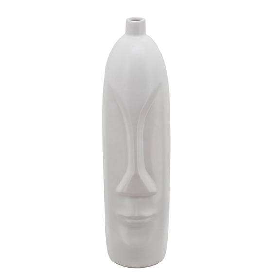Sagebrook Home 18"h Face Vase, White