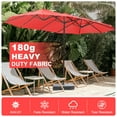 thumbnail image 2 of BPS 15FT Double-Sided Outdoor Patio Umbrella with Base for Garden, Pool, and Dining Table, Red, 2 of 9