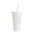 thumbnail image 1 of Creative Water Cup Heart Shape Cup PP Plastic Cup Heart Shape Plastic Transparent Cup 710ml Cold Change Temperature Sensitive Plastic Cup, 1 of 5