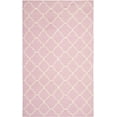 thumbnail image 2 of Safavieh Dhurries Brad Geometric Area Rug, Pink/Ivory, 5' x 8', 2 of 6