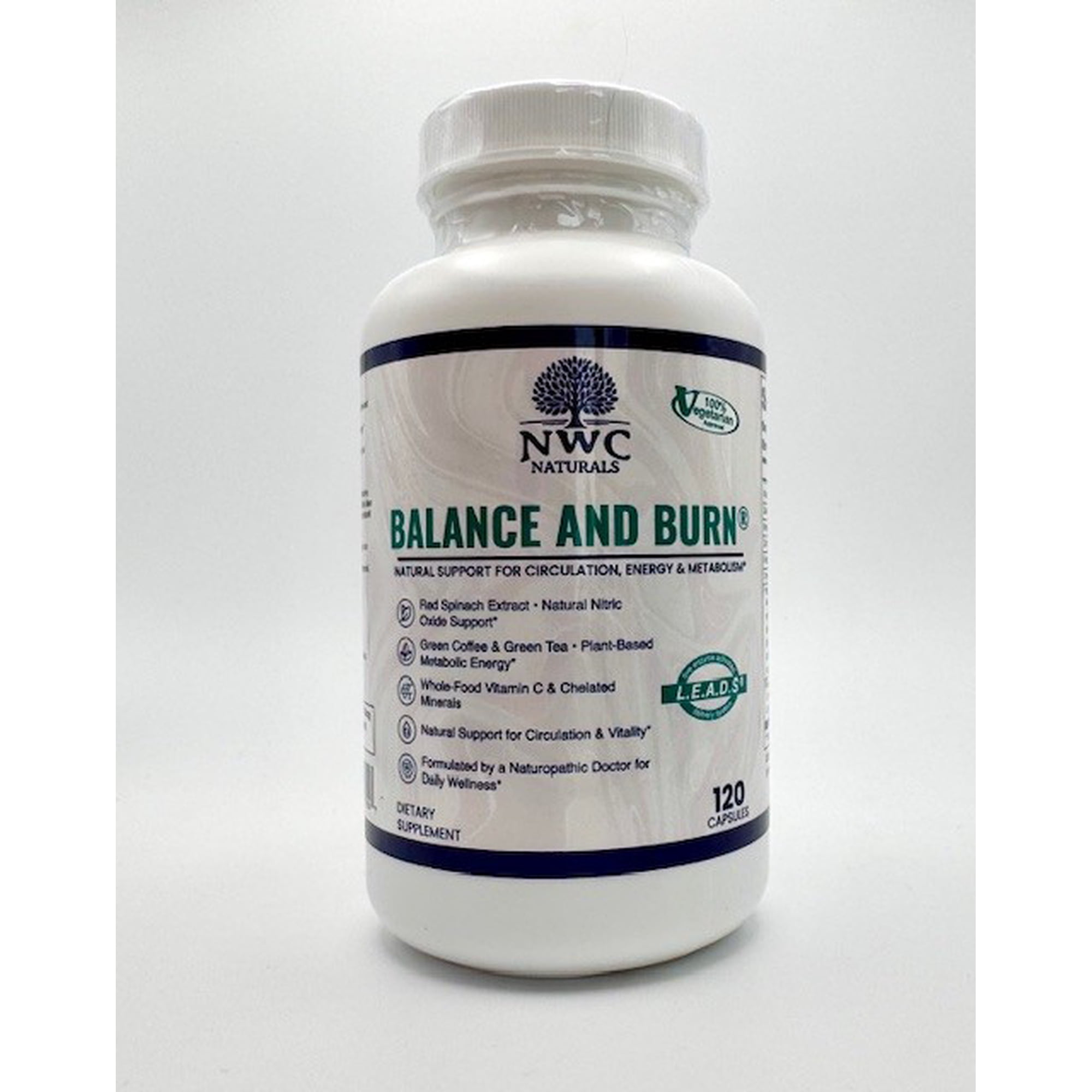 NWC Naturals Nitric Oxide Booster Supplement for Men and Women, 120 Capsules