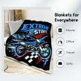 thumbnail image 3 of Dirt Bike Blanket Gifts, Soft Plush Throw Blanket for Kids Boys, 60x80 Inch Twin Size Blanket Race Decor for Couch Bed, Flannel Blankets Gifts for Extreme Sports Motorcycle Lovers, 3 of 6