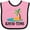 Pink and Black, variant on Inktastic Kauai Time Hawaii Island Boys or Girls Baby Bib