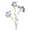 Blue, variant on Pink Paulownia Artificial Flower Dusknt Single Stem Myrtle – Realistic Texture for Rural Home Decoration – Vase Arrangement Wedding Centerpiece