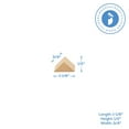 thumbnail image 4 of Triangle Wood Building Blocks 1-1/8-inch, Pack of 25 Unfinished Wood Blocks for Crafting, Open Ended & Loose-Parts Play, by Woodpeckers, 4 of 6