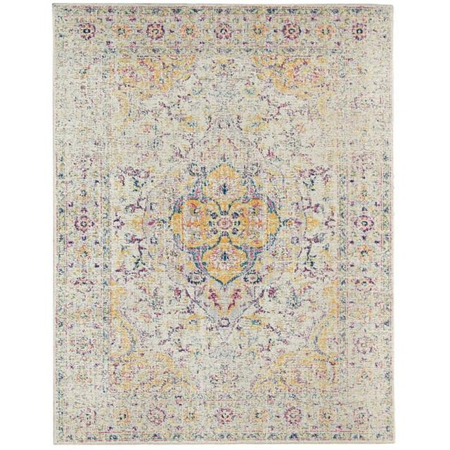 Amer Tapis ETE22776 2 Pi 7 Po x 7 Pi 6 Po Tapis Éternel Transitionnel à la Mode&44; Rose