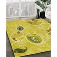 thumbnail image 2 of Ahgly Company Indoor Rectangle Patterned Bold Yellow Area Rugs, 5' x 8', 2 of 6