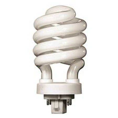 Satco Compact - SATCO SPIRAL COMPACT FLUORESCENT LAMP , 13 WATT, 2700K, 82 CRI, G24Q-1, 120 VOLT