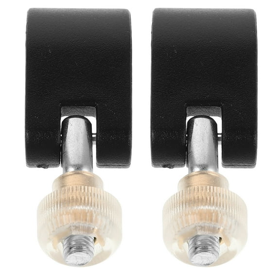 NICEXMAS Hiking Pole Lock Nuts Nicexmas Black Rubber Tips for Enhanced Stability 2Pcs