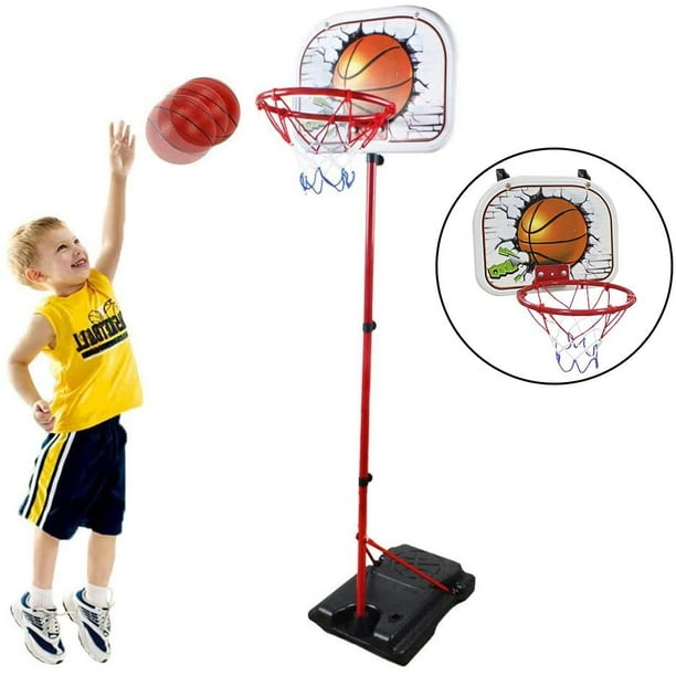 HANMUN Basketball Hoop for Kids Set Adjustable Portable Basketball Set