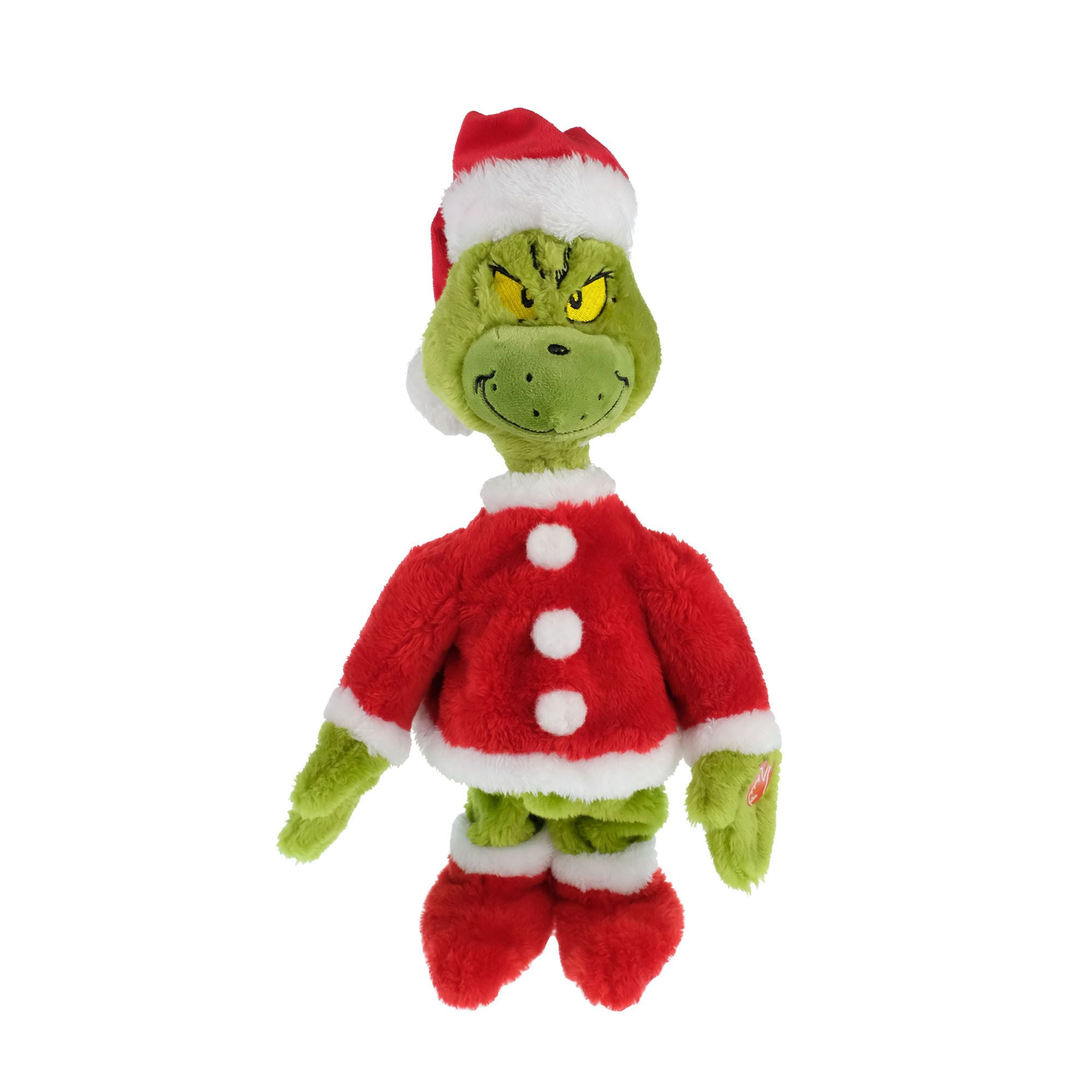 New Dr Seuss How the Grinch Stole Christmas with Santa Hat Plush Toy Gift 