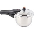 thumbnail image 1 of Stainless Steel Pressure Cooker, Multifunctional with Safety Valve, 80KPA, Handle, Cooking Pot for Fast Efficient Cooking (2L), 1 of 8