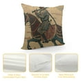 thumbnail image 4 of BANET Bayeux Horseriders French Tapestry | Decorative Cushion Case with Viscose &amp; Polyester | for Living Room 20x20in, 4 of 5