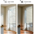 thumbnail image 4 of SUNOFF Zebra Blinds – Cordless & Custom Size Dual-Layer Shades, Modern & Safe Design for Home or Office!42" W x 72" H, Beige, 4 of 5