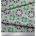 thumbnail image 2 of Soimoi Polyester Crepe Fabric Mandala Kaleidoscope Printed Fabric 1 Yard 42 Inch Wide, 2 of 3