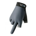 thumbnail image 2 of Fishing Gloves,Breathable Non-Slip Half-Finger/2 Finger Cut Sun Protection Gloves,Moisture Wicking Wear-Resistant Fishing Gear Gloves for Fishing, Cycling, Boating, Surfing, Hiking Cold Hot Applicable, 2 of 9