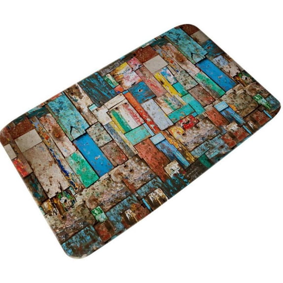 Forzero 3D printed thick flannel fabric-bathroom carpet anti-slip mat flannel microfiber bathroom mat area-anti-slip backing bathroom carpet home kitchen floor mat multi-size