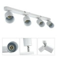 thumbnail image 4 of Ceiling Mounted GU10 Lamp Holder 4 Head Rotating Spotlight Base Showrooms Offices Museums, 4 of 7