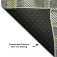 thumbnail image 3 of Addison Rugs Mayfield Washable Transitional Plaid Gray Rectangle Rug, 5' x 7'6", 3 of 6